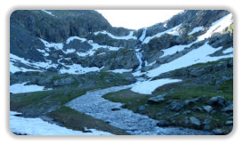 cascade au-dessous du lac du Petit Doménon