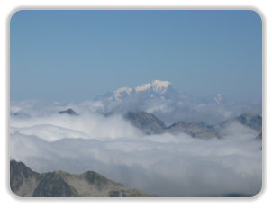 le Mont-Blanc vu depuis le Grand Pic de Belledonne