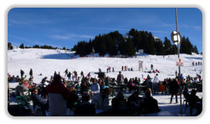 terrasses en front de neige