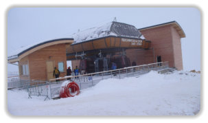 gare d'arrivée de la télécabine