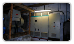 moteur et armoire de puissance du téléphérique de Chamrousse