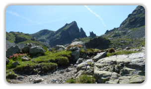 sur la montée aux Van